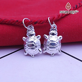 Charm bạc con rùa treo - Ngọc Quý Gemstones