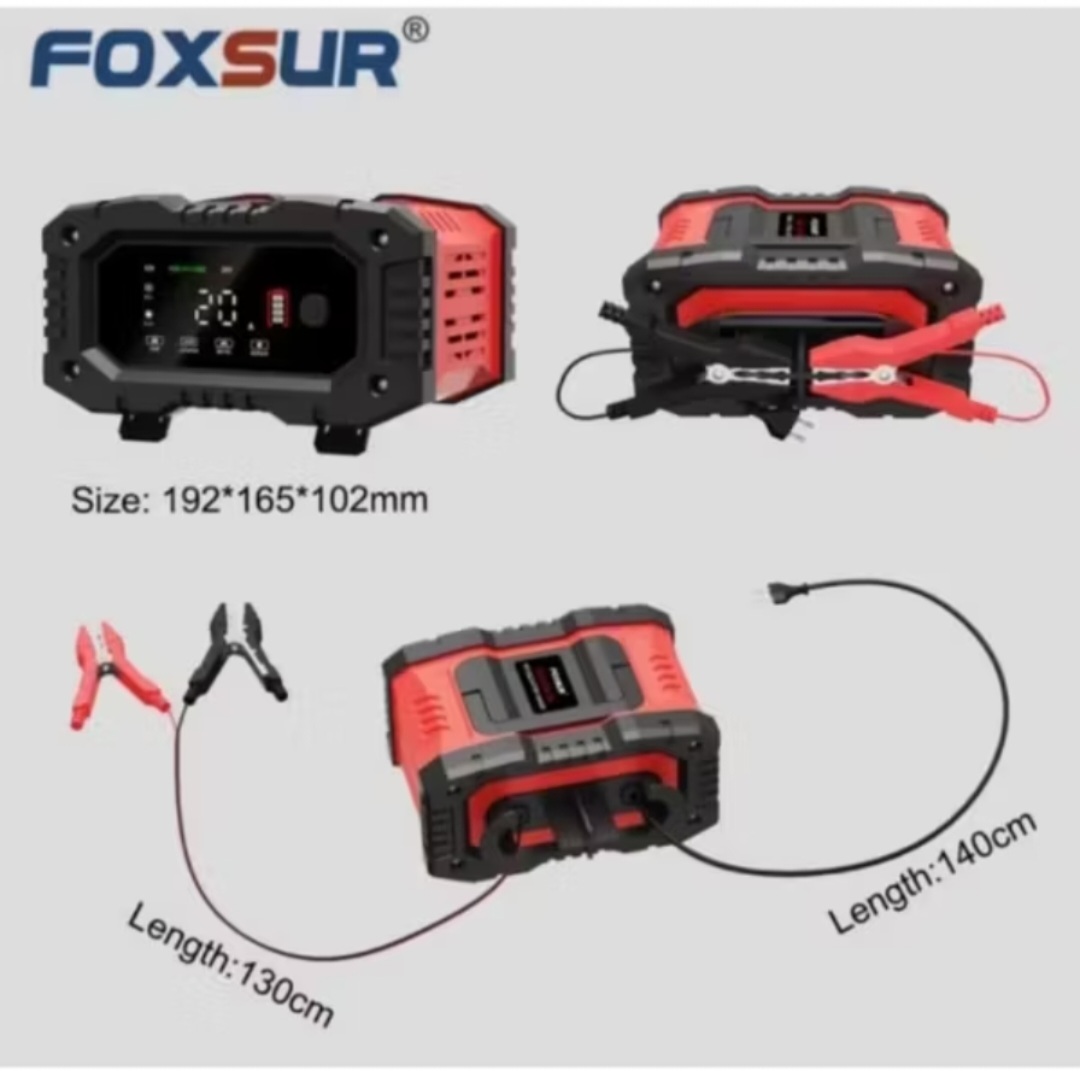 BỘ SẠC BÌNH ẮC QUY FOXSUR 12V-24V 300A CÔNG XUẤT LỚN CHỐNG NGƯỢC CHỐNG CHẬP KHỬ PHỤC HỒI BÌNH
