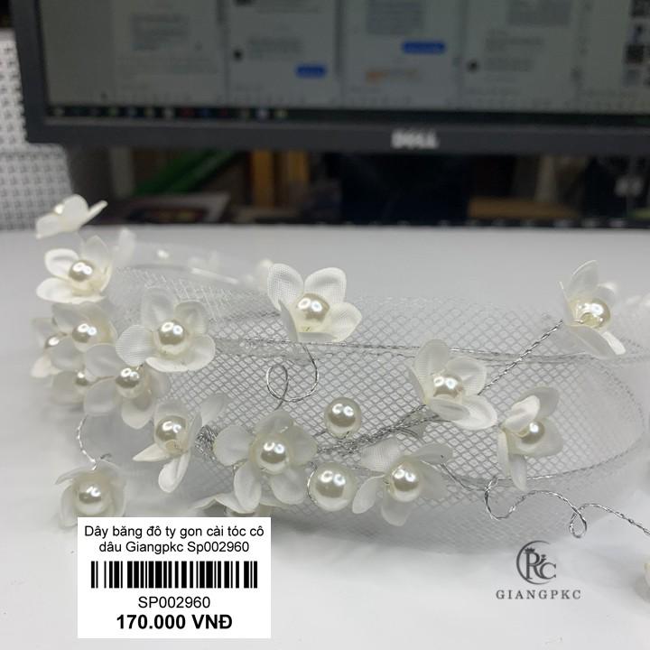 Băng đô cài tóc cô dâu hoa tygon Giangkc sp002960