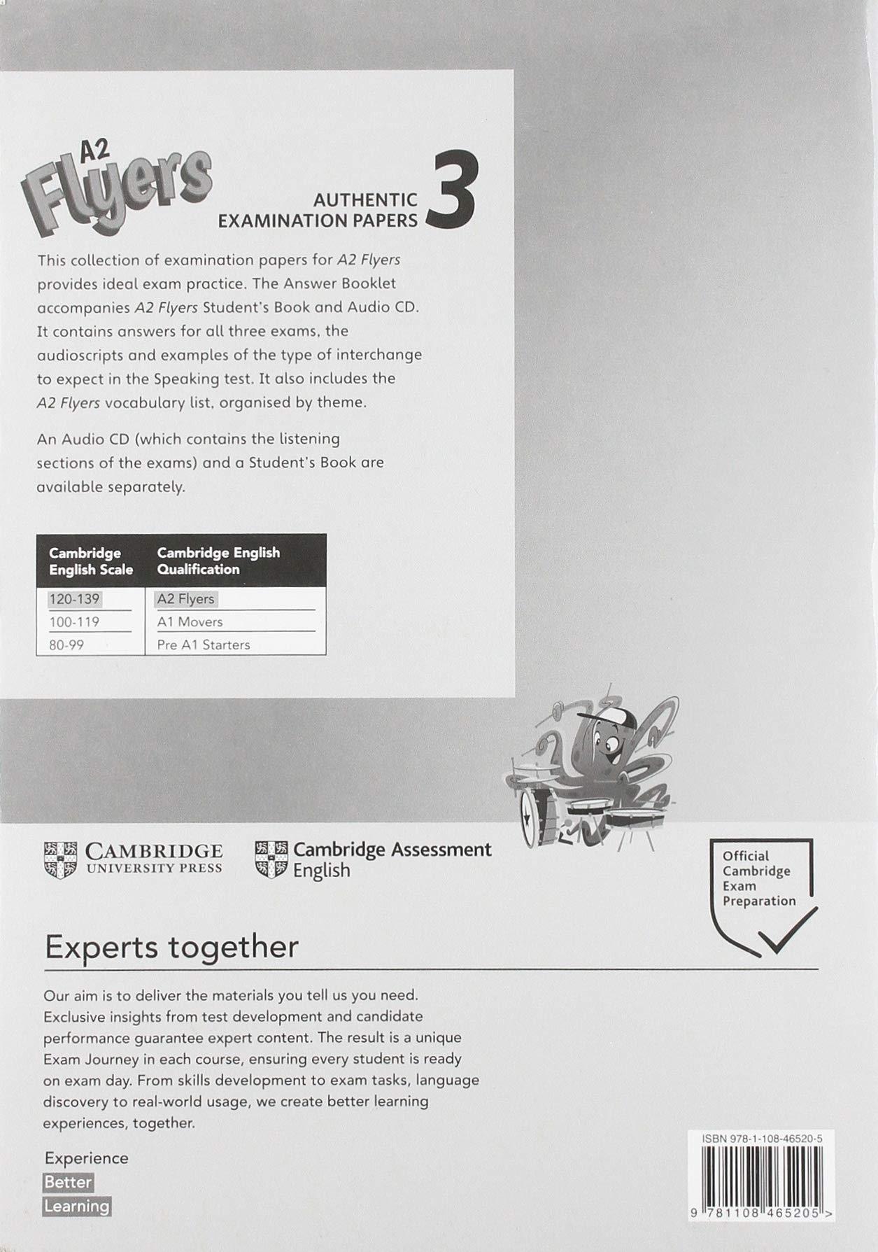 A2 Flyers 3 Answer Booklet: Authentic Examination Papers