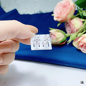 Bông tai bạc thời trang khoá bấm cao cấp chất liệu bằng bạc s925 SA0805