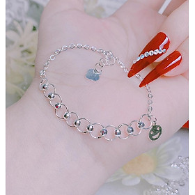 Lắc tay nữ thời trang hình cỏ may mắn chất liệu bằng bạc s925 MS0011