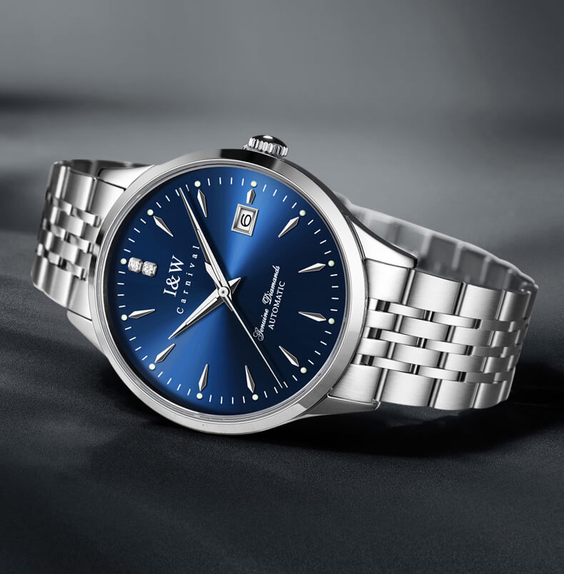 Đồng hồ nam chính hãng IW Carnival IW731G-1 ,kính sapphire,chống xước,chống nước 50m,Bh 24 tháng,máy cơ (automatic)