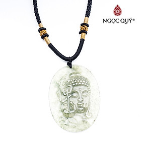 Mặt dây chuyền hình phật tổ đá chalcedony mệnh hỏa, mộc - Ngọc Quý Gemstones