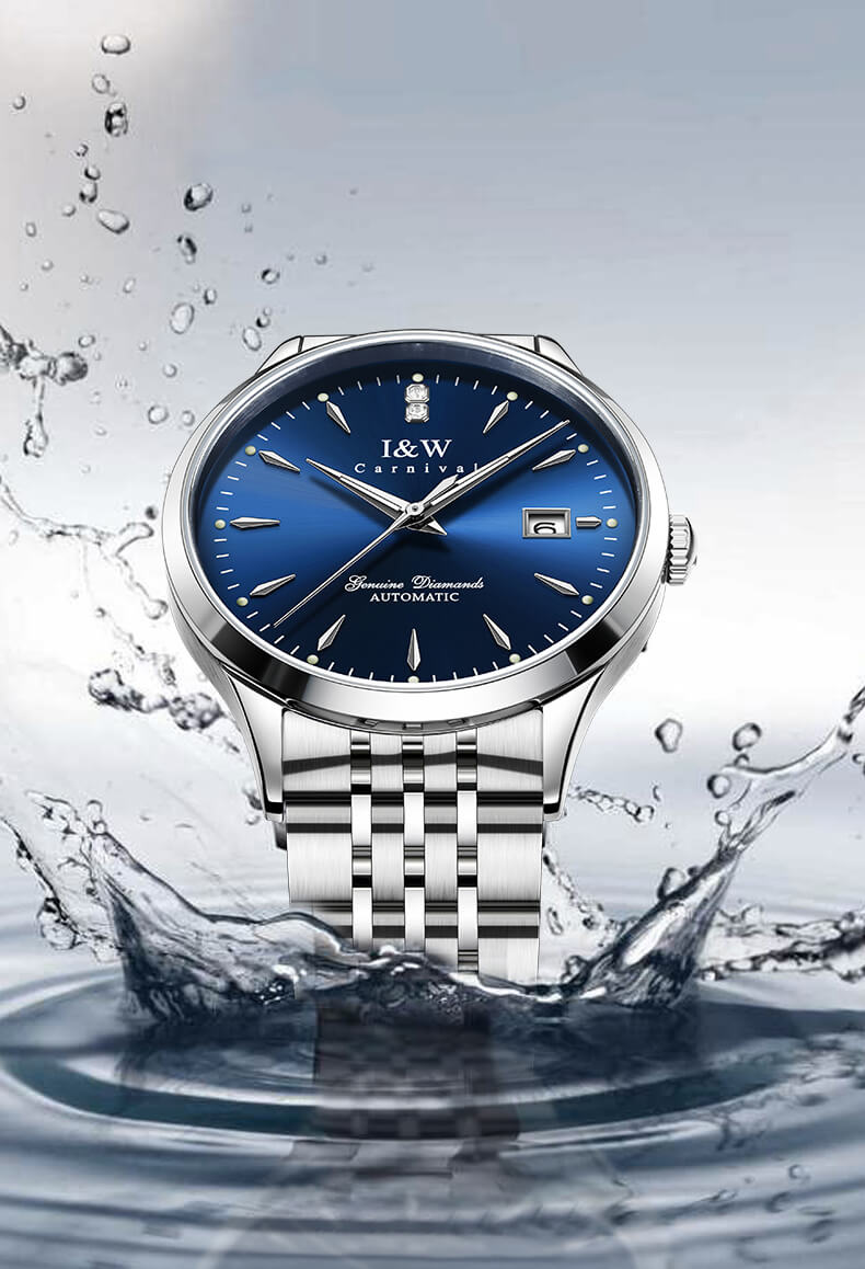 Đồng hồ nam chính hãng IW Carnival IW731G-1 ,kính sapphire,chống xước,chống nước 50m,Bh 24 tháng,máy cơ (automatic)