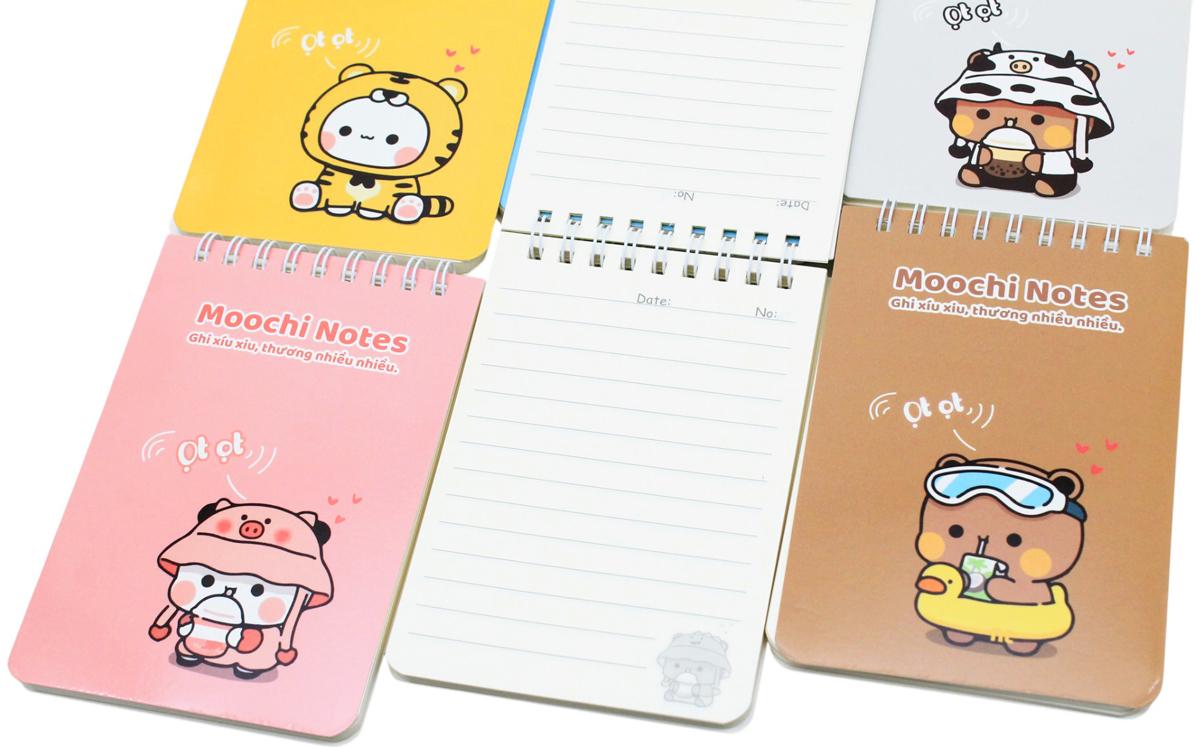 Sổ Lò Xo Moochi Notes B7 - Kẻ Ngang - 120 Trang 80gsm - The Sun 03