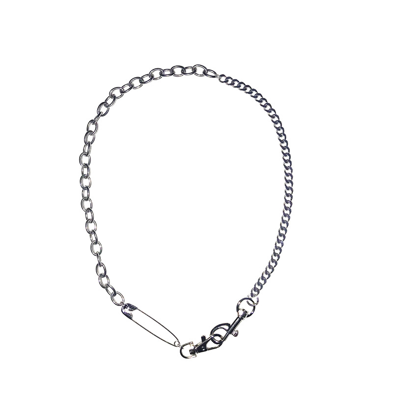 Dây chuyền vòng cổ mix khoá chain cực cool tặng kèm cài áo như hình