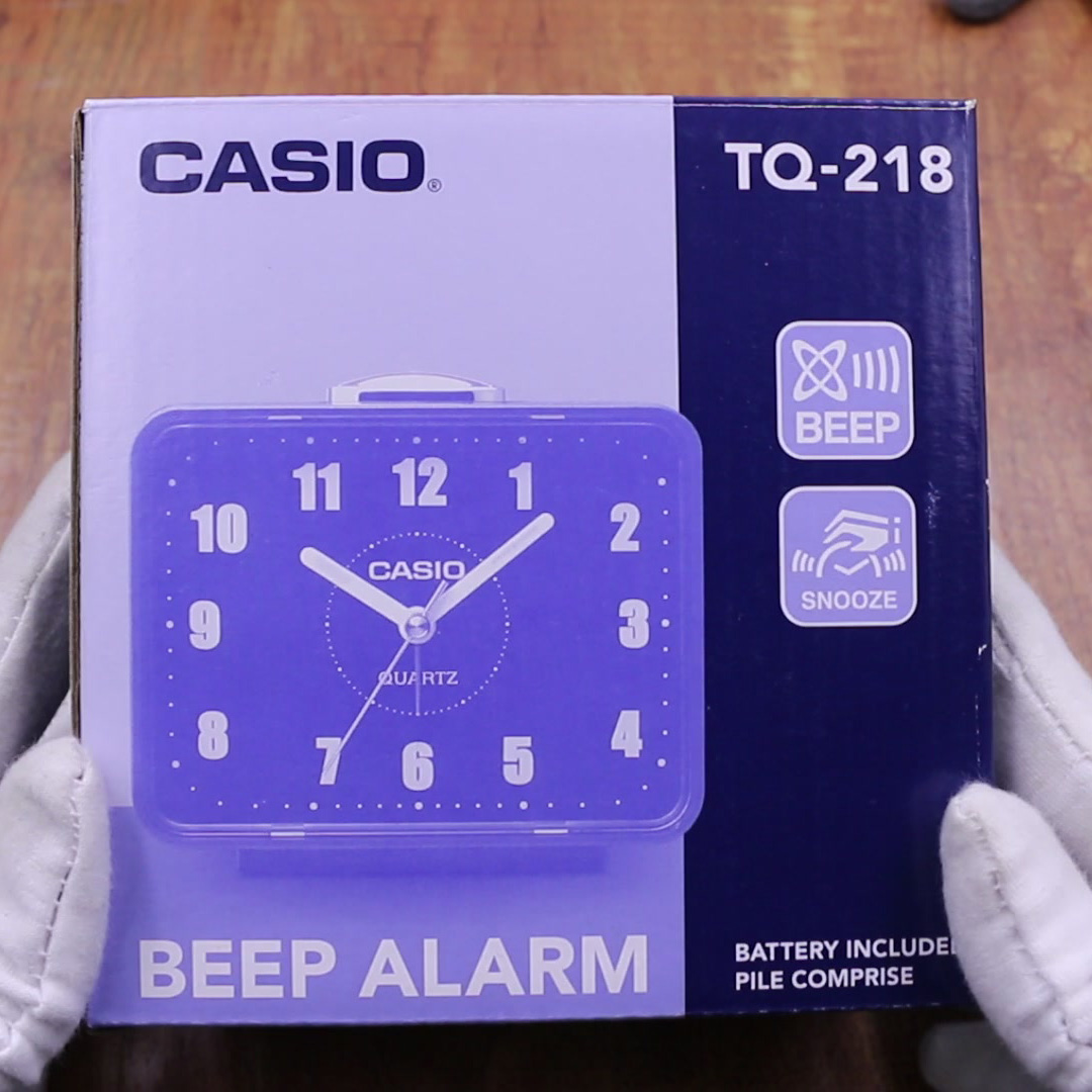 Đồng Hồ Để Bàn Casio TQ-218-1DF Báo Thức - Cỡ To - Kích Thước Vỏ ( 9 ×10.7 × 6 cm )