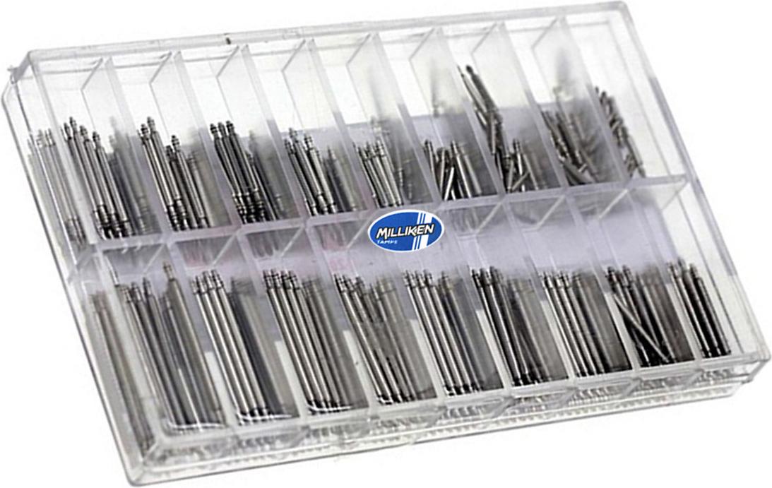 Hộp Chốt lò xo dây đồng hồ 270 cái (8-25mm) Milliken