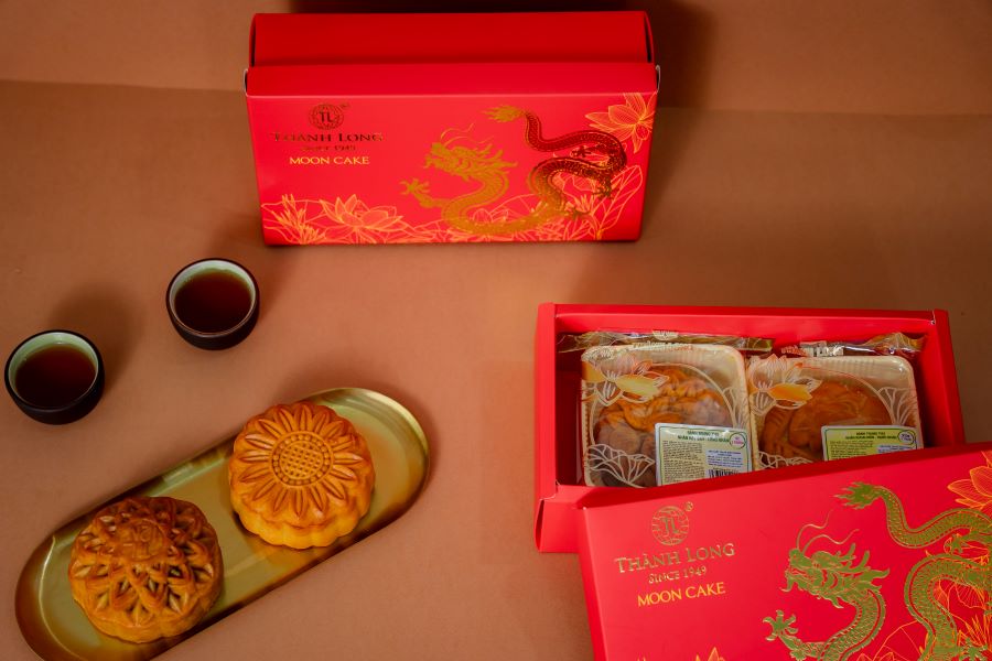 Hộp 2 bánh trung thu 2 trứng 270g - Thành Long (540g) - Việt Nam