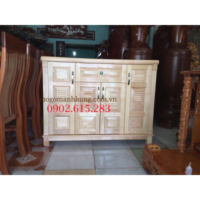 Tủ giày dép gỗ sồi tự nhiên 1m20
