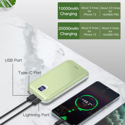 Pin dự phòng Wiwu Ultra-fast Charge JC-17 Cho Iphone Và Điện Thoại HUAWEI Đa Bảo Vệ, Sạc An Toàn Trên Máy Bay - Hàng Chính Hãng