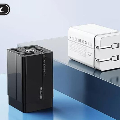 Củ sạc nhanh 4 cổng ra USB công suất 3.4A Remax RP-U43 - Hàng chính hãng