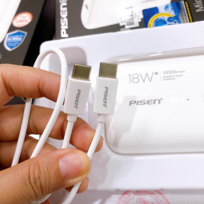 Sạc dự phòng PISEN Quick-miniQP18 (TS-D287) 10000mAh, sạc nhanh công suất 18W, Hàng chính hãng bảo hành 24 tháng
