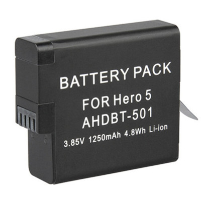 Pin Cho Camera Action Gopro Hero 5/6/7 Li-ion 1250mAh AHDBT-501 - Hàng Nhập Khẩu