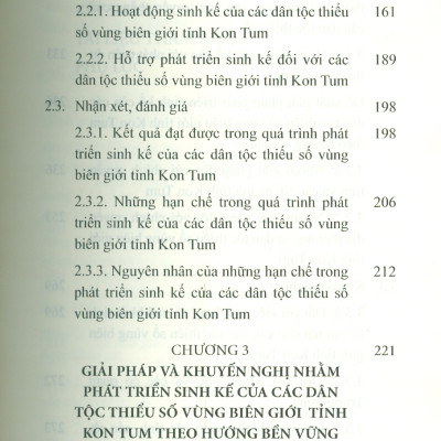 Sinh Kế Của Các Dân Tộc Thiểu Số Vùng Biên Giới Tỉnh Kom Tum (Sách chuyên khảo) - TS. Dương Thị Ngọc Bích chủ biên