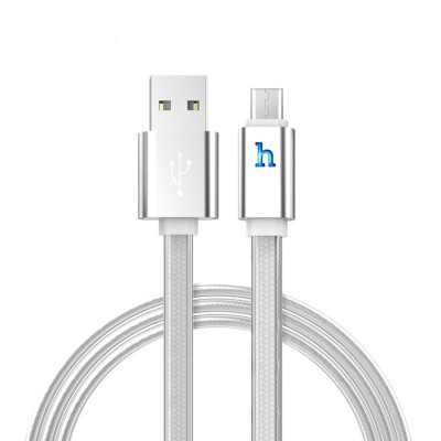 Cáp Sạc Hoco UPL12 Plus Micro USB (dòng máy Oppo F7, Xiaomi Redmi Note 5,Samsung A7...) Sạc Nhanh 1,2m - Giao Màu Ngẫu Nhiên - Hàng Nhập Khẩu