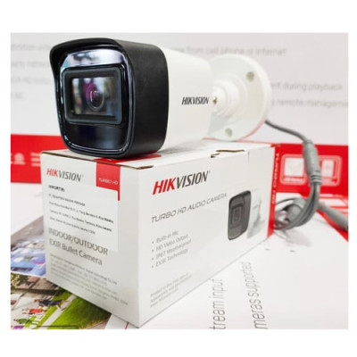 Camera An Ninh Độ Phân Giải 2K Tích Hợp Micro Truyền Âm Thanh Trên Cáp Đồng Trục HIKVISION DS-2CE16H0T-ITPFS - Hàng Chính Hãng