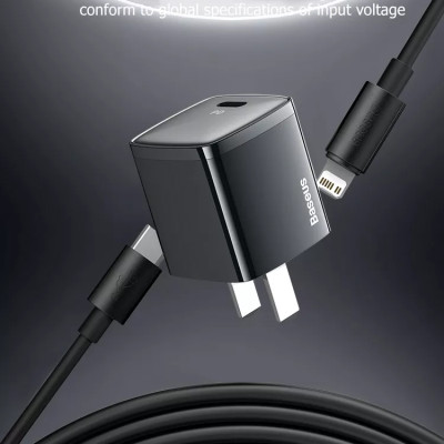 Sạc Nhanh Baseus 20W USB C Hỗ Trợ Sạc Nhanh Type C PD Cho iPhone - Công Nghệ Power Delivery 3.0 QC 3.0 - Hàng Chính Hãng