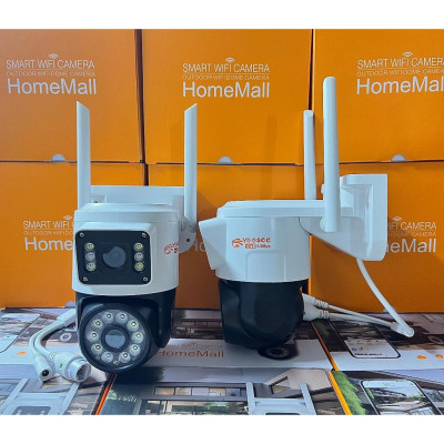 Camera Yoosee Wifi 2 Mắt Ngoài Trời 2 Màn Hình 5MP Xem Đêm Có Màu, Hỗ Trợ Đàm Thoại 2 Chiều Xoay 360 Độ - Hàng Nhập Khẩu