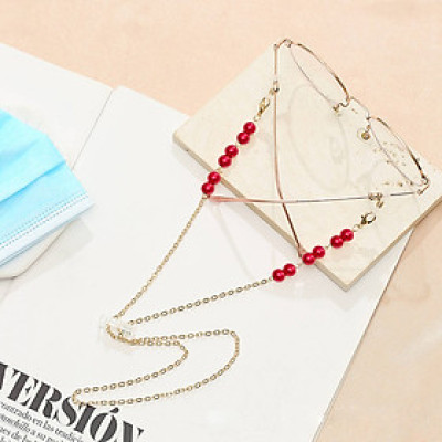 Chuỗi đeo kính ngọc trai chống thất lạc Thời trang handmade chuỗi đeo khẩu trang airpod mặt nạ chống trượt