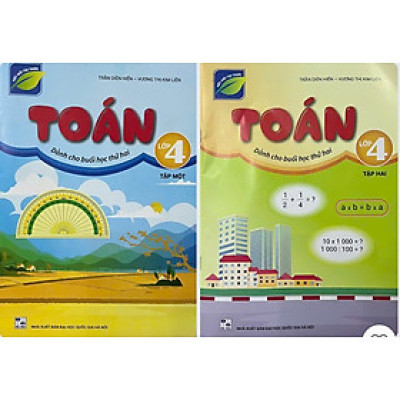 Sách - (Combo 2 tập) Toán 4 (Dành cho buổi học thứ hai) - Kết nối tri thức với cuộc sống