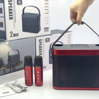 Loa Bluetooth Karaoke Sothing YS-219 Kèm 2 Micro Có Quai Xách Du Lịch- Hàng chính hãng
