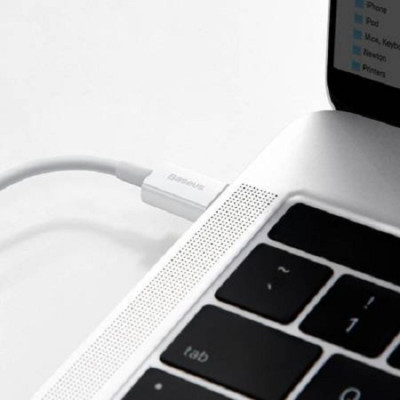 Cáp sạc nhanh PD20W Baseus dây tròn kết nối Type-C sang iPhone dài 100CM - Hàng chính hãng