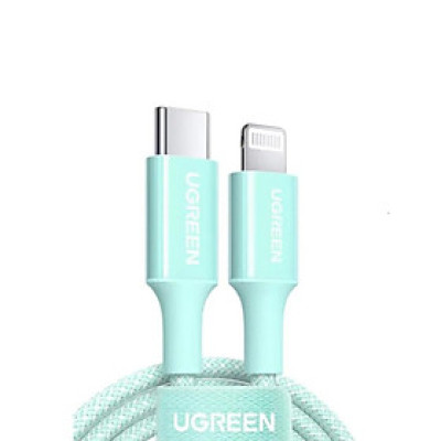 Cáp dữ liệu USB-C sang đầu dành cho iphone có chip dài 1M màu xanh Ugreen 90449 - Hàng chính hãng