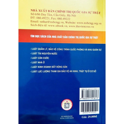 Sách - Luật Viễn Thông - NXB Chính Trị Quốc Gia