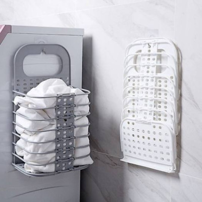 Giỏ đựng đồ gấp gọn thông minh Việt Nhật tặng móc dính trong , giỏ treo tường đựng quần áo đồ dùng nhà tắm (Màu ngẫu nhiên) - HÀNG VIỆT NAM