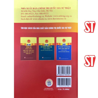 Sách - Luật Thi Hành Tạm Giữ, Tạm Giam - NXB Chính Trị Quốc Gia