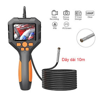 ROGTZ - Camera nội soi P10 Chống nước IP68 Màn hình IPS 2.8 inch Đường kính camera 3.9mm Độ phân giải cao 1080p 8 đèn LED Đa ngôn ngữ Pin lithium dung lượng cao 3.7V 2600mAh Nhà xưởng Y tế Cầm tay Ô tô Nhà cửa Hàng Chính Hãng