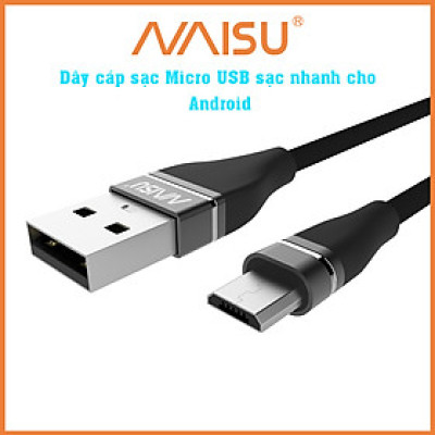 Cáp dữ liệu sạc nhanh 3A, NaiSu, với tùy chọn cổng Type-C và Micro, chiều dài 1M, 4 màu để lựa chọn, NS-3A ID – 1815 - Hàng nhập khẩu