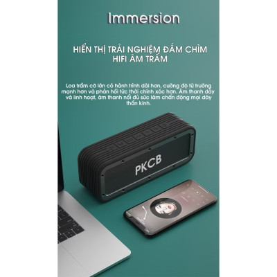 Loa Bluetooth speaker Loa di động chip DPS khuyếch đại âm thanh công suất lớn 50W Kết nối TWS lên 100W Hàng Chính Hãng