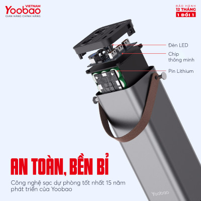 Pin sạc dự phòng 42000mAh Yoobao EN1 Sạc nhanh PD3.0 & QC3.0 220V - Hàng chính hãng