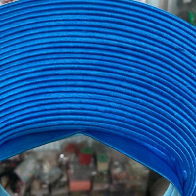 Khăn Đống truyền thống cho cô dâu - áo dài 25 tầng xanh nước biển