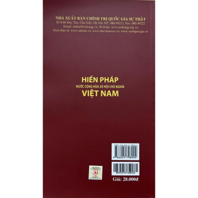 Sách - Hiến Pháp Nước Cộng Hòa Xã Hội Chủ Nghĩa Việt Nam - NXB Chính Trị Quốc Gia