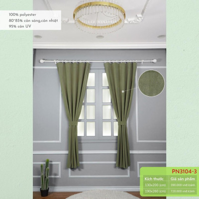 Rèm may sẵn 130x200cm các màu