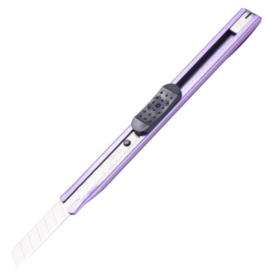 Dao rọc giấy nhỏ Deli - Đỏ/Tím/Xanh lá/Xanh dương - 1 chiếc màu ngẫu nhiên - E2066