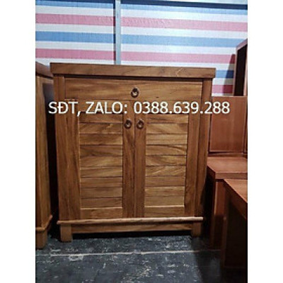 tủ giày dép gỗ hương xám rộng 80cm