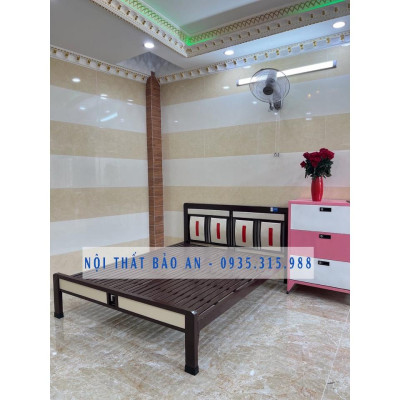 GIƯỜNG SẮT HỘP - NGANG 1M8 DÀI 2M