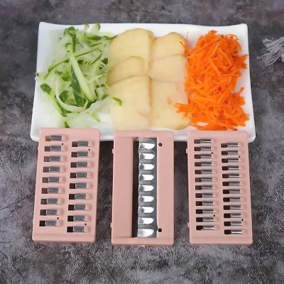 Dụng Cụ Bào Rau Củ Đa Năng Thiết Kế 3 Lưỡi Dao Cắt Kèm Hộp Đựng Thông Minh Tiện Lợi - Bào Củ Quả , Thái Thạch Sợi Trà Sữa Có Khay Đựng,Nhỏ Gọn Tiện Lợi - Hàng cao cấp