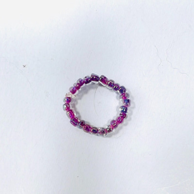 PHỤ KIỆN NỮ HANDMADE MÀU TÍM MÃ 07 DẠNG TRÒN TRONG SUỐT LẤP LÁNH