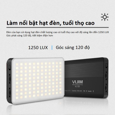 Đèn led video Ulanzi VIJIM VL120 RGB hàng chính hãng