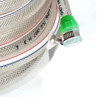 Vòi nước vòi phun nước rửa xe tưới cây tăng áp thông minh + bộ dây bơm nước cao cấp TLG loạI 10m (dây trắng) 319498