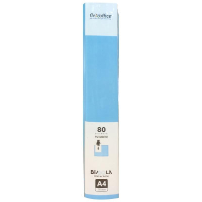 Bìa A4 80 Lá - Flexoffice FO-DB010 - Màu Xanh Biển