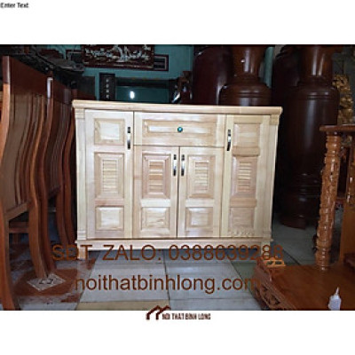 Tủ giày dép gỗ sồi tự nhiên 1m20