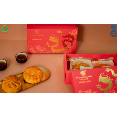 Hộp bánh trung thu 2 bánh chay 220g - Thành Long - Combo chay 2- 440g- Việt Nam