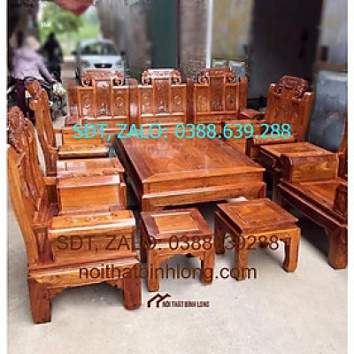 Bộ bàn ghế gỗ gụ Hoàng Gia